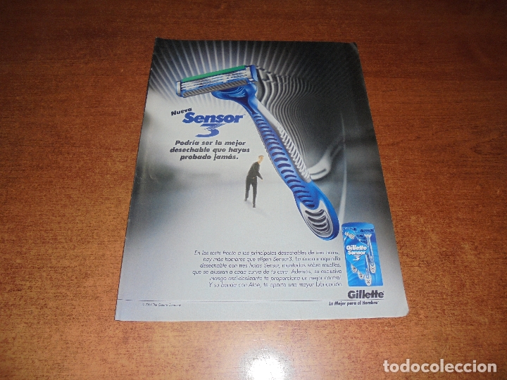 Cat&aacute;logos publicitarios: PUBLICIDAD 2004: gillette sensor 3 - Foto 1