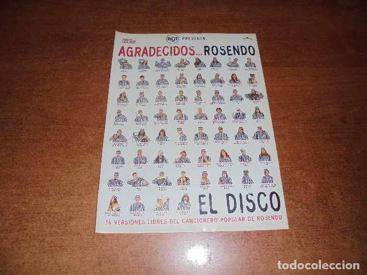 Advertising Catalogs: PUBLICIDAD 1997: RCA PRESENTA: AGRADECIDOS... ROSENDO. EL DISCO.