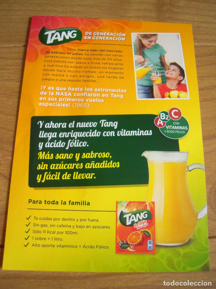 Cat&aacute;logos publicitarios: Folleto Tang - Foto 2