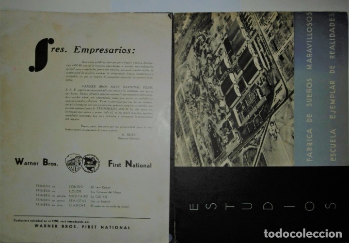 Cat&aacute;logos publicitarios: CAT&Aacute;LOGO WARNER BROS 1935-1936 - Foto 3