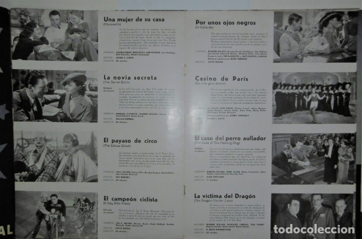 Cat&aacute;logos publicitarios: CAT&Aacute;LOGO WARNER BROS 1935-1936 - Foto 5