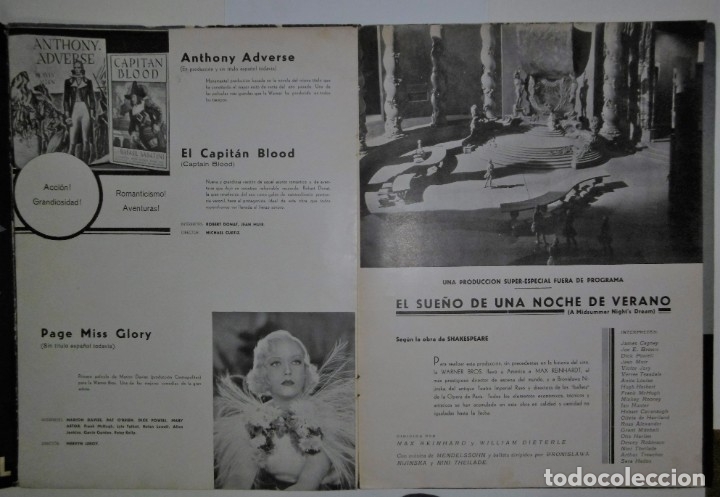 Cat&aacute;logos publicitarios: CAT&Aacute;LOGO WARNER BROS 1935-1936 - Foto 6