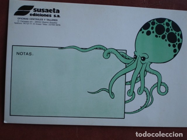 Cat&aacute;logos publicitarios: NOTAS SUSAETA 20.5X13.5