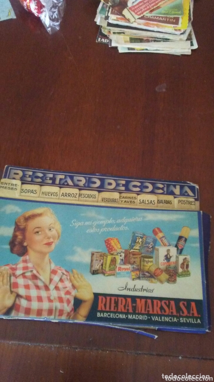 Catalogues publicitaires: Antiguo recetario publicado por Riera Marsa ,a&ntilde;os 50