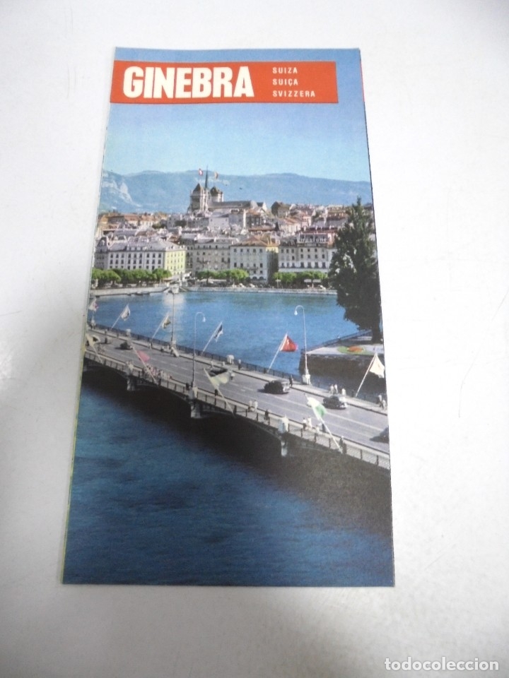 Cat&aacute;logos publicit&aacute;rios: FOLLETO PUBLICITARIO. GINEVRA. SUIZA. MAPA FISICO. VER FOTOS