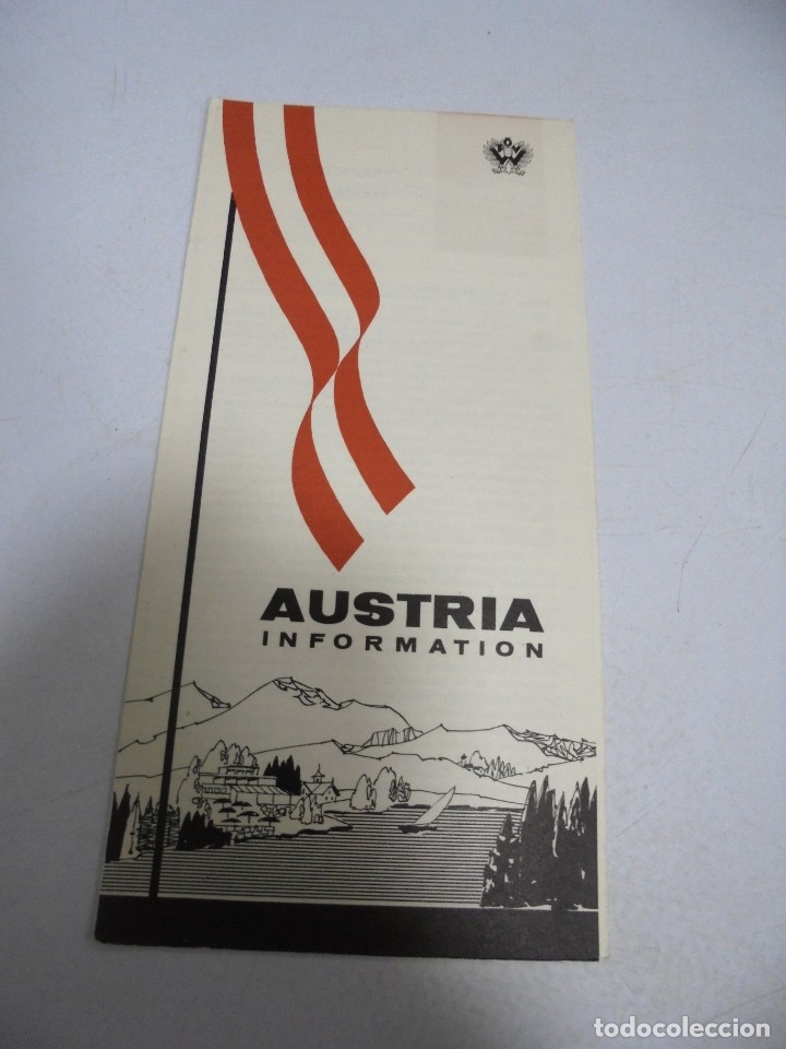 Cat&aacute;logos publicit&aacute;rios: FOLLETO PUBLICITARIO. AUSTRIA INFORMATION. EN ESPA&Ntilde;OL. MAPA AL DORSO. VER