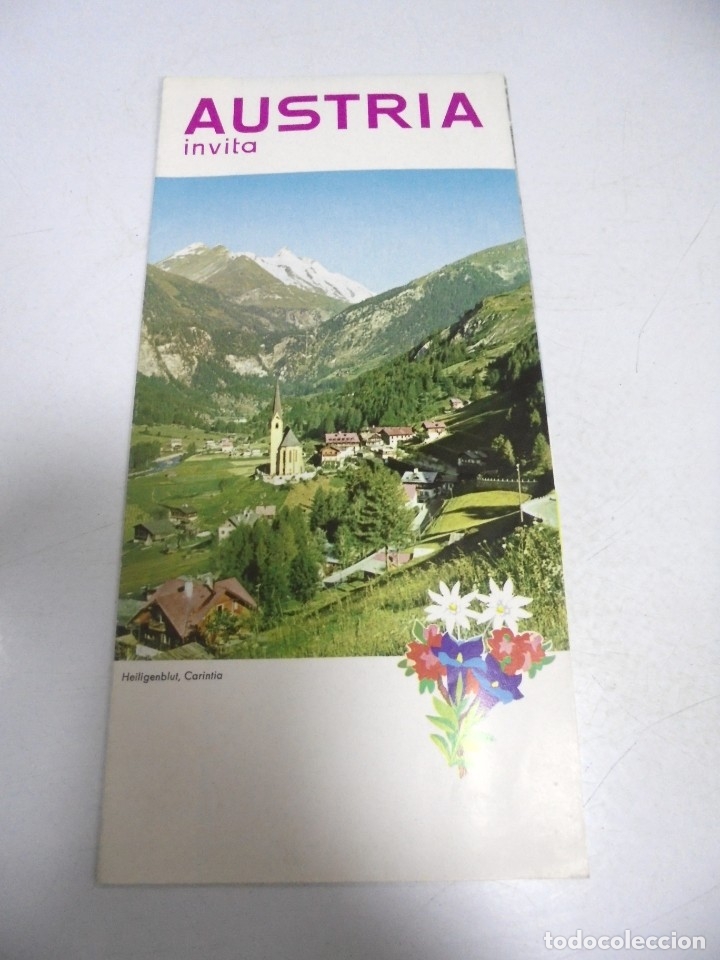 Cat&aacute;logos publicit&aacute;rios: FOLLETO PUBLICITARIO. AUSTRIA INVITA. DATOS PRACTICOS. CON MAPA. VER FOTOS