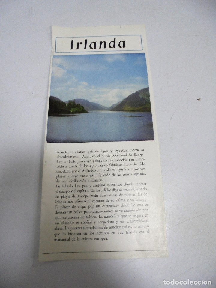 Cat&aacute;logos publicit&aacute;rios: FOLLETO PUBLICITARIO. IRLANDA. DESCRIPCION Y FOTOGRAFIAS. VER FOTOS