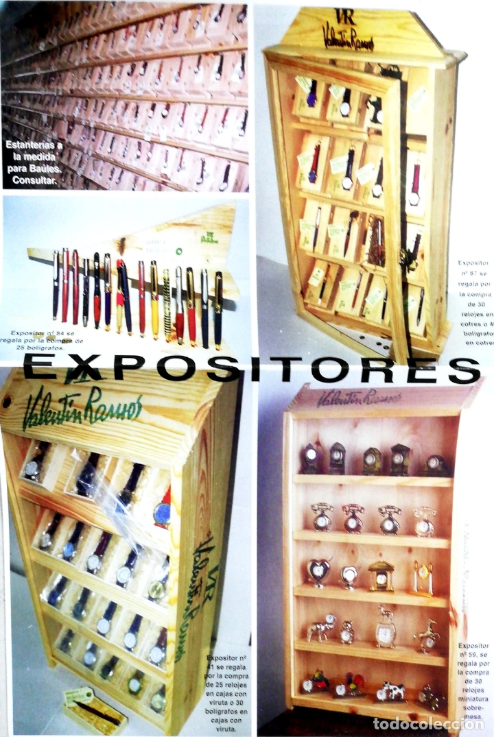 Catalogues publicitaires: CATALOGO RELOJES. EXPOSITORES. VR. VALENTIN RAMOS. VER FOTOS.
