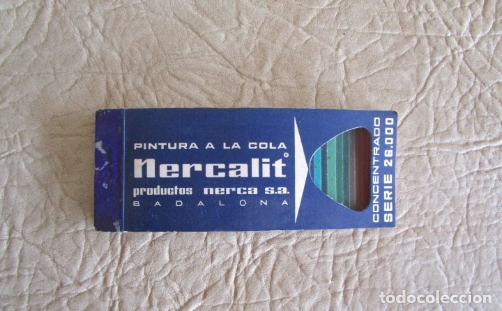 Catalogues publicitaires: antiguo muestrario de pintura a la cola nercalit merca badalona nerca
