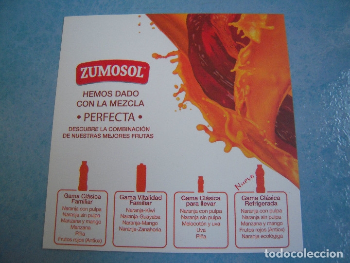 Cat&aacute;logos publicitarios: Folleto Zumosol - Foto 2