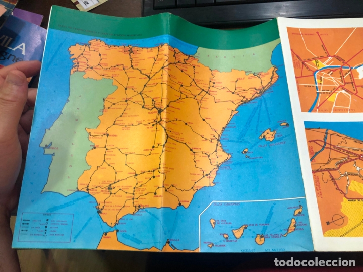 Cat&aacute;logos publicitarios: MAPA DE COMUNICACIONES DE ESPA&Ntilde;A A&Ntilde;OS 70 - Foto 4