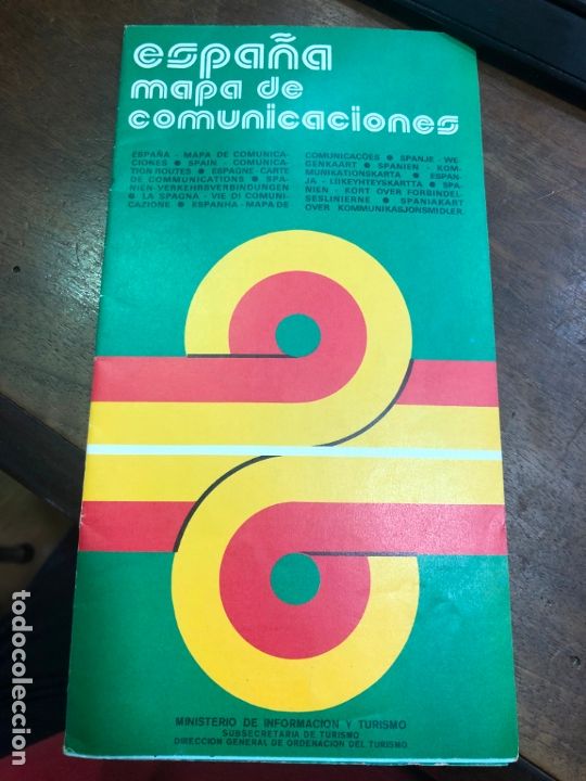 Cat&aacute;logos publicitarios: MAPA DE COMUNICACIONES DE ESPA&Ntilde;A A&Ntilde;OS 70 - Foto 1