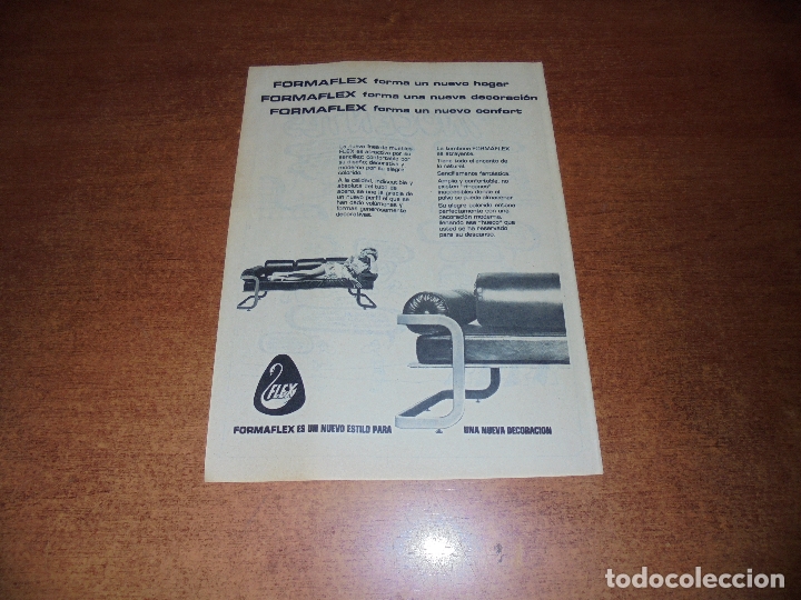 Cat&aacute;logos publicitarios: PUBLICIDAD 1972: FLEX FORMAFLEX - Foto 1