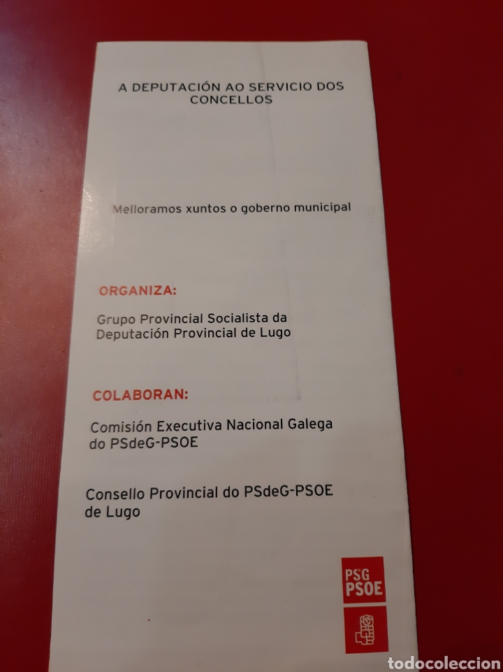 Cat&aacute;logos publicitarios: 2007 PSOE Xornadas Diputaci&oacute;n programa - Foto 2