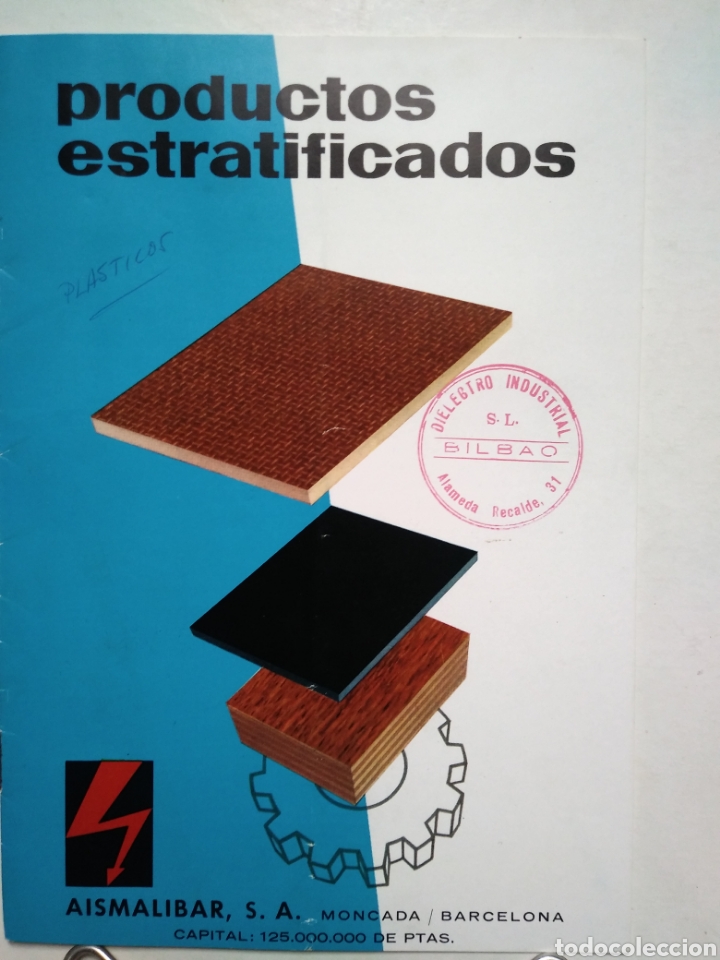 Advertising Catalogs: AISMALIBAR. MONCADA. BARCELONA. PRODUCTOS ESTRATIFICADOS. DIELECTRICO INDUSTRIAL. 1964.