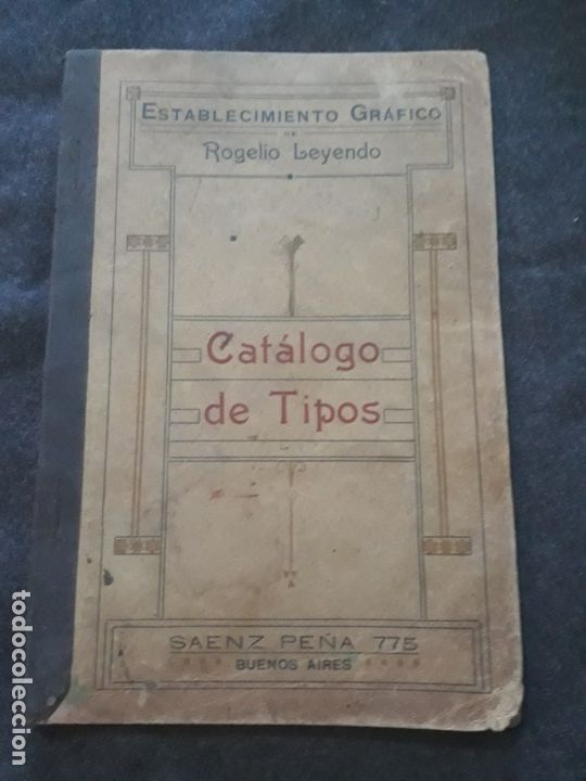 Cat&aacute;logos publicit&aacute;rios: Cat&aacute;logo de tipos filetaje orlas dise&ntilde;o letras imprenta impreso gr&aacute;fico Rogelio Leyendo Argentina