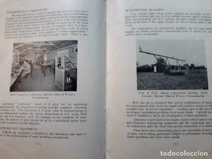 Cat&aacute;logos publicitarios: Marconi School Wireless Communication Telegraph College Cat&aacute;logo Programa - Foto 3