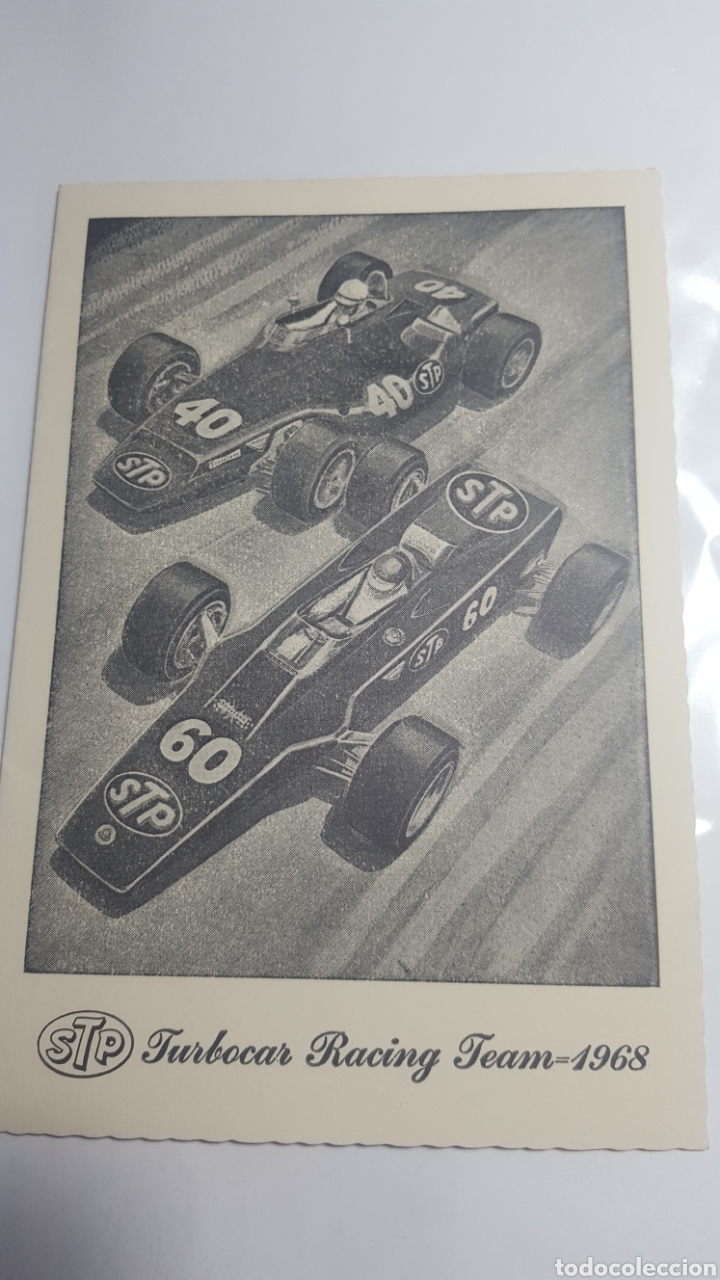 Werbekataloge: STP TURBOCAR RACING TEAM 1968. METAL- LUBRY S.A. FELICITACION NAVIDE&Ntilde;A 1968