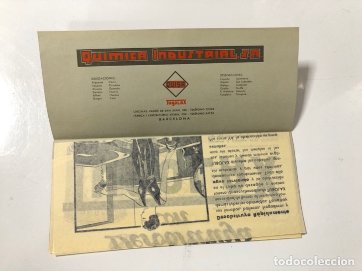 Cat&aacute;logos publicit&aacute;rios: TUBOLAX. BARCELONA. CARTA COMERCIAL CON FOLLETO PUBLICITARIO Y LISTA DE PRECIOS.