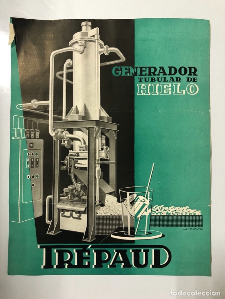 Werbekataloge: CATALOGO PUBLICITARIO. GENERADOR TUBULAR DE HIELO. TR&Eacute;PAUD. FABRICA DE HIELO CALIBRADO.