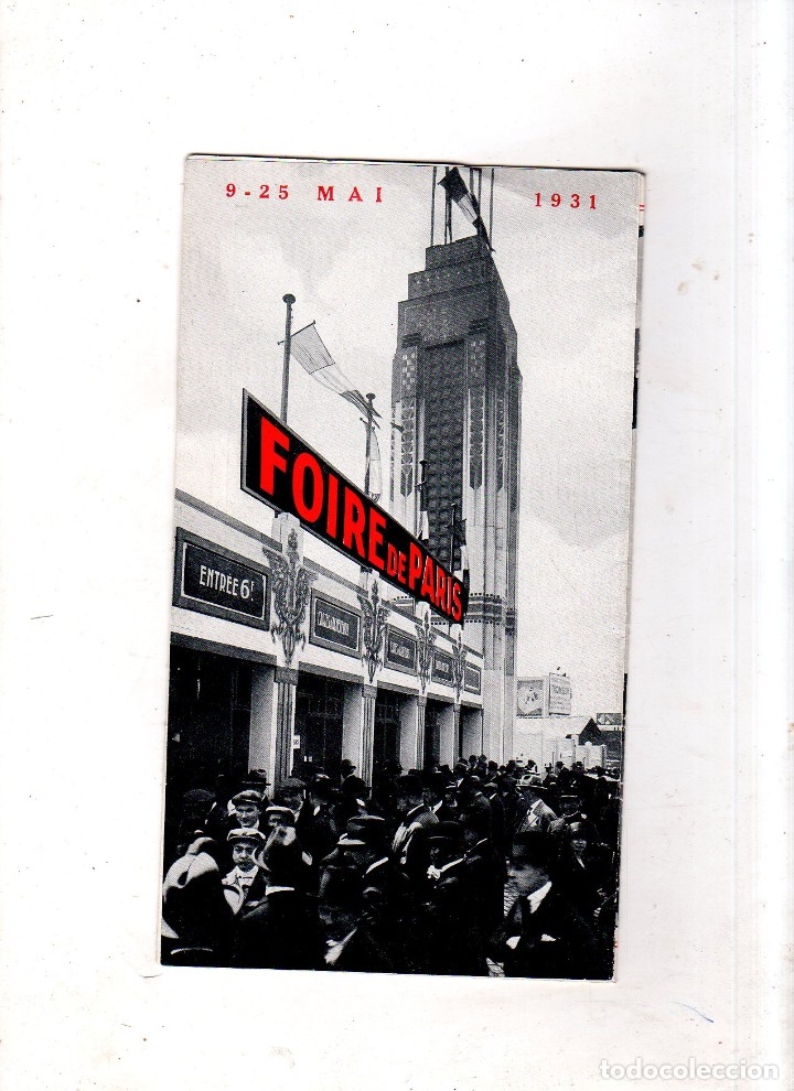 Catalogues publicitaires: CATALOGO PUBLICITARIO DE FOIRE DE PARIS. 1931. FERIA DE PARIS. VER FOTOS.