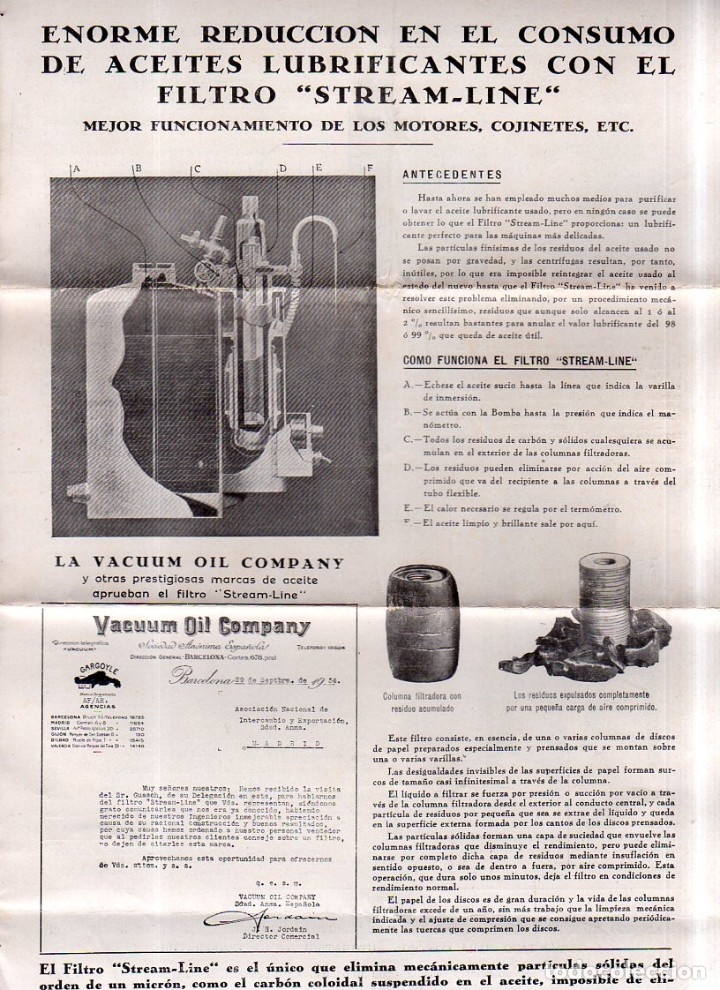 Catalogues publicitaires: CATALOGO PUBLICITARIO DE ACEITES LUBRICANTES CON EL FILTRO STREAM-LINE. VER FOTOS.