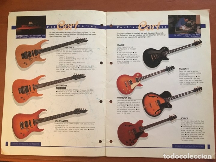 Catalogo guitarras cort años 90 - Vendido en Venta Directa - 179101367