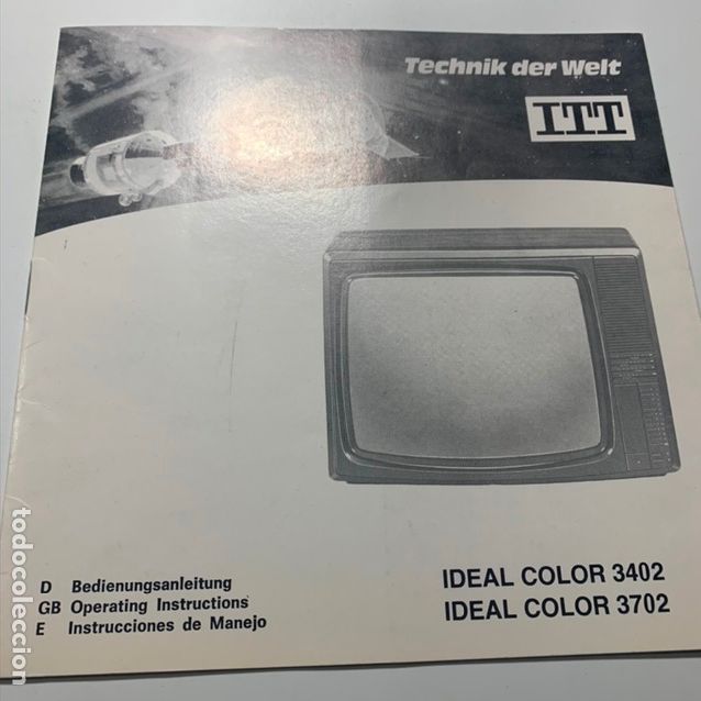 Advertising Catalogs: manual de instrucciones televisor tv television itt deal color 3402 y 3702