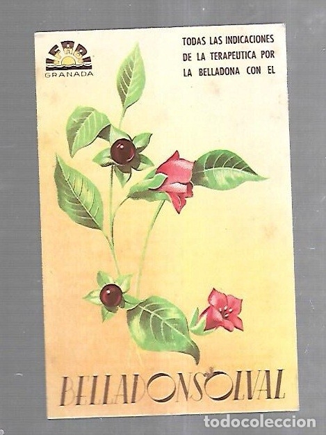 Catalogues publicitaires: PEQUE&Ntilde;A PUBLICIDAD DE FARMACIA. EN CARTON. BELLADONSOLVAL IFABI. VER DORSO