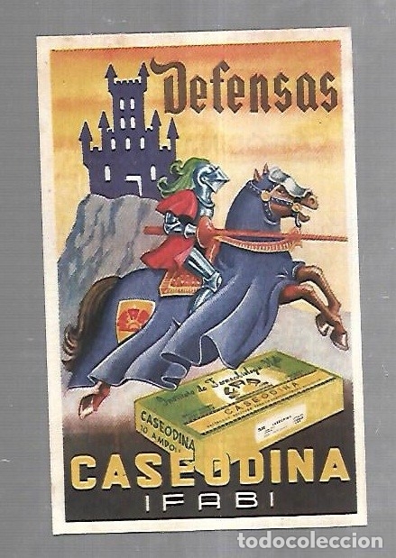 Catalogues publicitaires: PEQUE&Ntilde;A PUBLICIDAD DE FARMACIA. EN CARTON. DEFENSAS. CASEODINA IFABI. VER DORSO