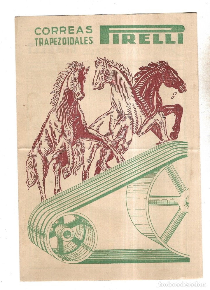 Catalogues publicitaires: CATALOGO PIRELLI. CORREAS TRAPEZOIDALES. 1958. ILUSTRADO. CON PRECIOS. VER FOTOS