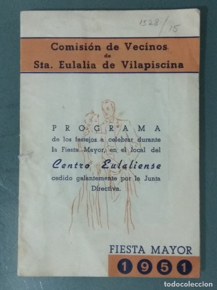 Cat&aacute;logos publicitarios: PROGRAMA SANTA EULALIA  DE VILAPISCINA (BARCELONA). - Foto 1