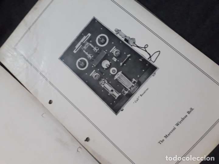 Cat&aacute;logos publicit&aacute;rios: The Marconi Wireless bell. Telegraph Cat&aacute;logo tel&eacute;grafo sin hilos. C. 1923