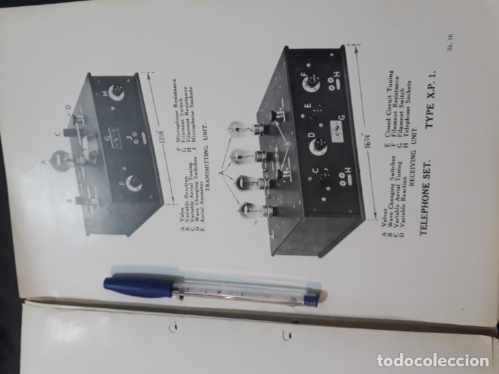 Cat&aacute;logos publicitarios: Marconi The popular Wireless telephone set type  Cat&aacute;logo Telegraph C. 1923 tel&eacute;fono antiguo etc