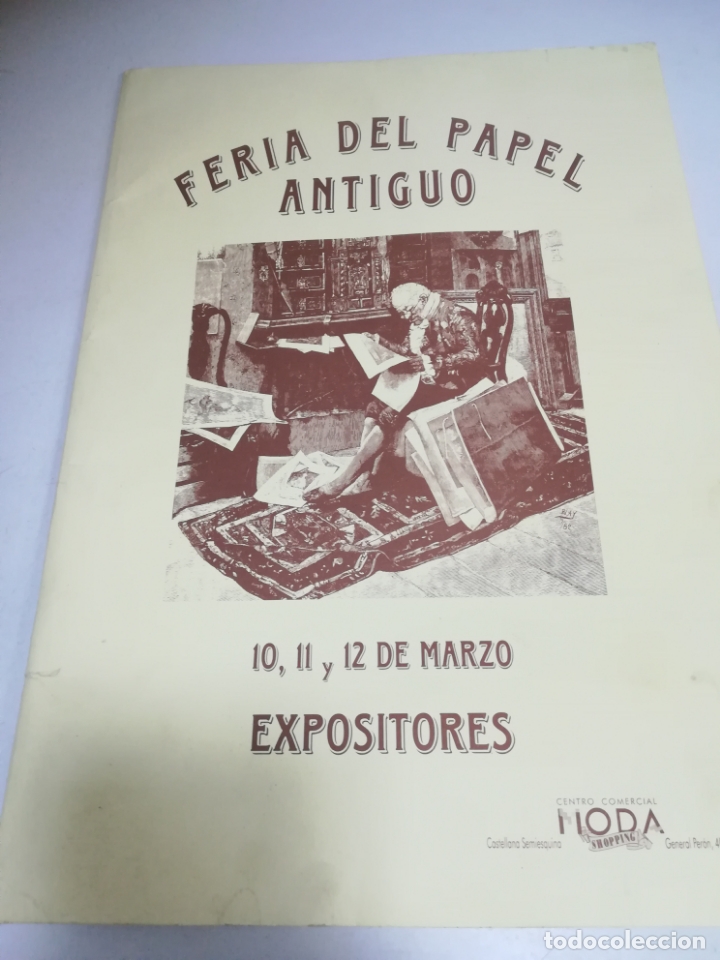 Catalogues publicitaires: FERIA DEL PAPEL ANTIGUO. CARTELES DE CADA LIBRERIA PARA EXPOSITORES. VER. 32 CARTELES. TAMA&Ntilde;O A4.