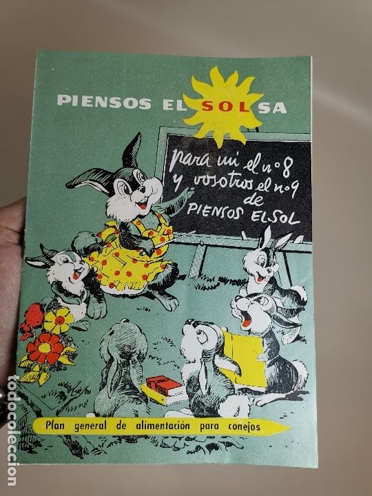 Cataloghi pubblicitari: FOLLETO PUBLICIDAD LIBRETO PIENSOS EL SOL S.A VILLAFRANCA DEL PENEDES - 1962-----REF-ZZ