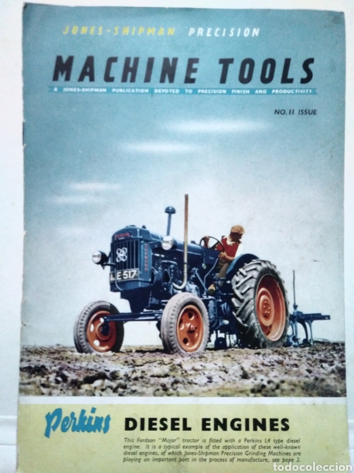 Advertising Catalogs: MACHINE TOOLS. JONES-SHIPMAN. PERKINS. DIESEL ENGINES.