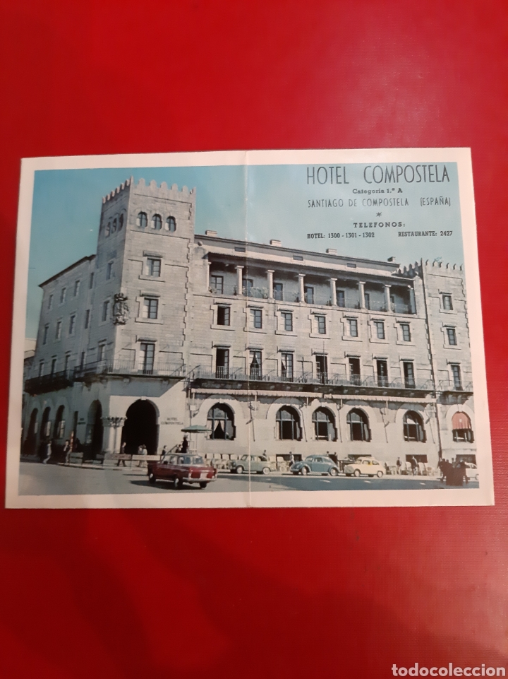 Werbekataloge: Galicia Hotel Compostela planos publicitarios coches &eacute;poca foto fachada fotos Santiago de Compostela