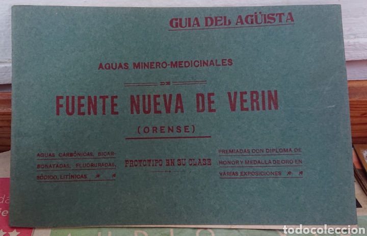Werbekataloge: Ver&iacute;n, Orense, fuente nueva de Ver&iacute;n, folleto muy antiguo, pp siglo XX