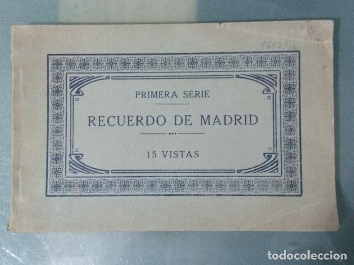 Catalogues publicitaires: RECUERDO DE MADRID - PRIMERA SERIE - 15 VISTAS EN B/N.