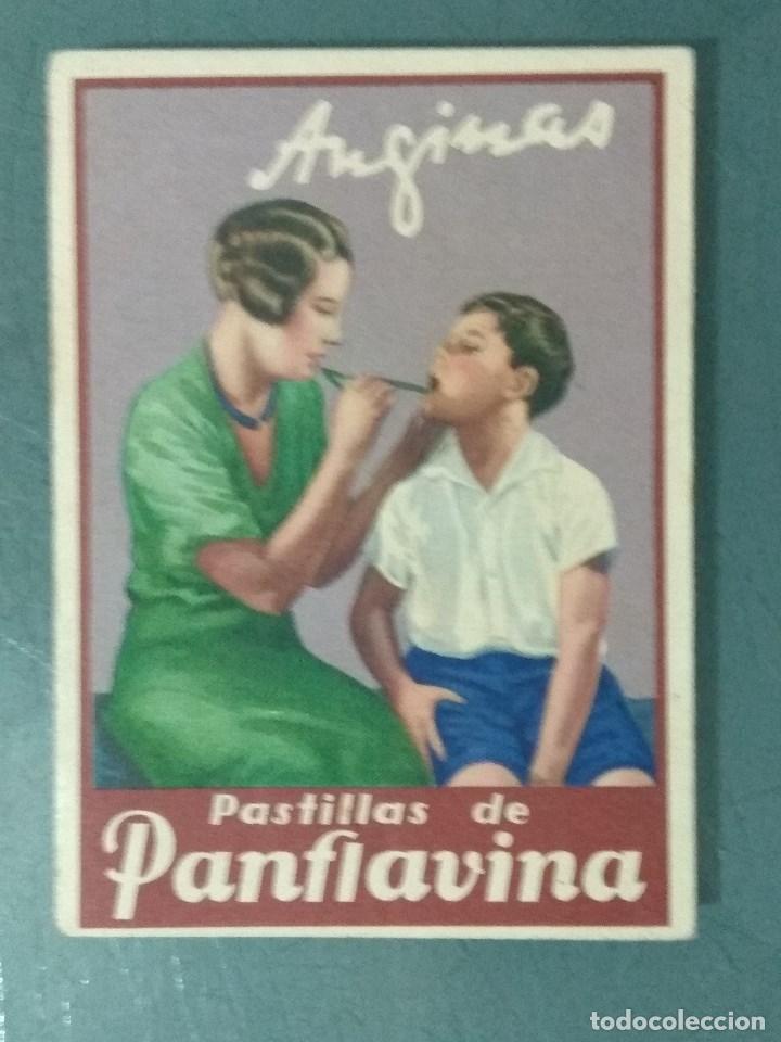 Cat&aacute;logos publicitarios: PANFLAVINA - PEQUE&Ntilde;O D&Iacute;PTICO PUBLICITARIO DE BAYER CON CARTILLA DE PESO.