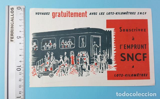Catalogues publicitaires: FOLLETO DE LA EMPRESA FRANCESA DE FERROCARRILES SNCF DE 1951 13 X 21 CM, TREN, MUY RARO