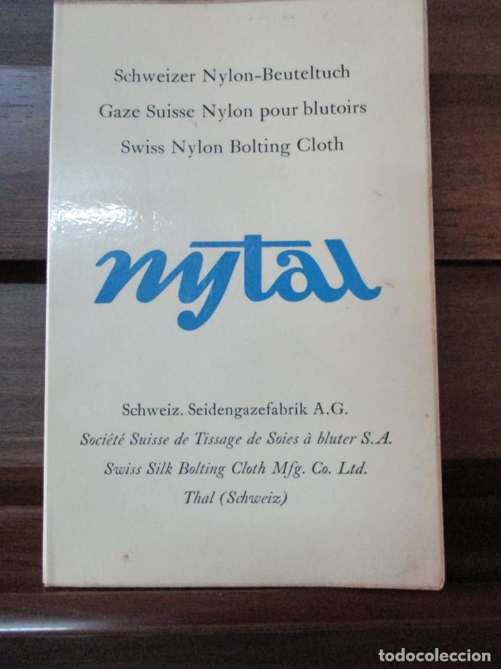 Cat&aacute;logos publicit&aacute;rios: catalogo de diferentes grosores de mallas de nailon NYTAL