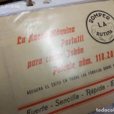 Catalogues publicitaires: MAQUINA PORTATIL PARA CORTAR JABON, ROMPER LA RUTINA DIPTICO.. Lote 189435761