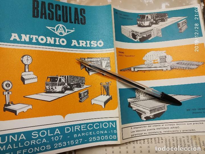Cat&aacute;logos publicitarios: BASCULAS ANTONIO ARISO BARCELONA DESPLEGABLE.