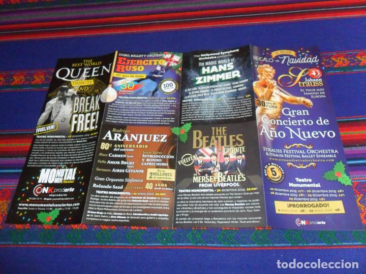 Cat&aacute;logos publicitarios: MUSICALES DE MADRID QUEEN THE BEATLES MICHAEL JACKSON ABBA TINA TURNER MARVEL UNIVERSE TCHAIKOVSKY.