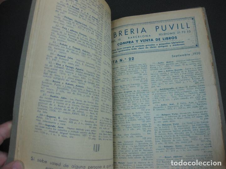 Cat&aacute;logos publicitarios: CATALOGOS LIBRERIA PUVILL 1950. - Foto 2