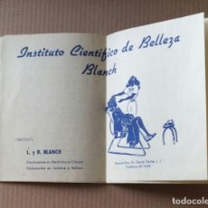 Catálogos publicitarios: FOLLETO PUBLICITARIO - INSTITUTO CIENTÍFICO DE BELLEZA BLANCH. Lote 192231147