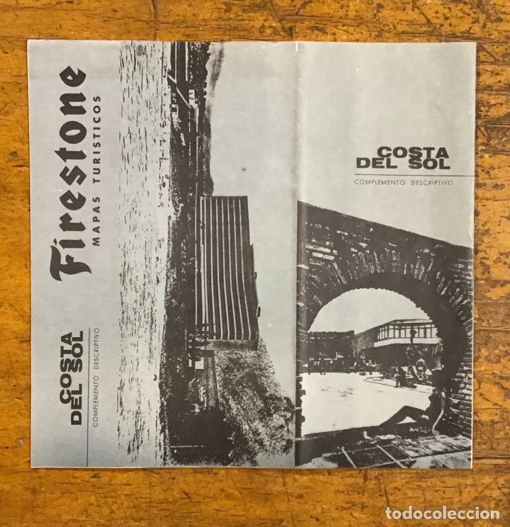 Cat&aacute;logos publicitarios: FIRESTONE, COMPLEMENTO DESCRIPTIVO, MAPA TUR&Iacute;STICO 1963 - Foto 2